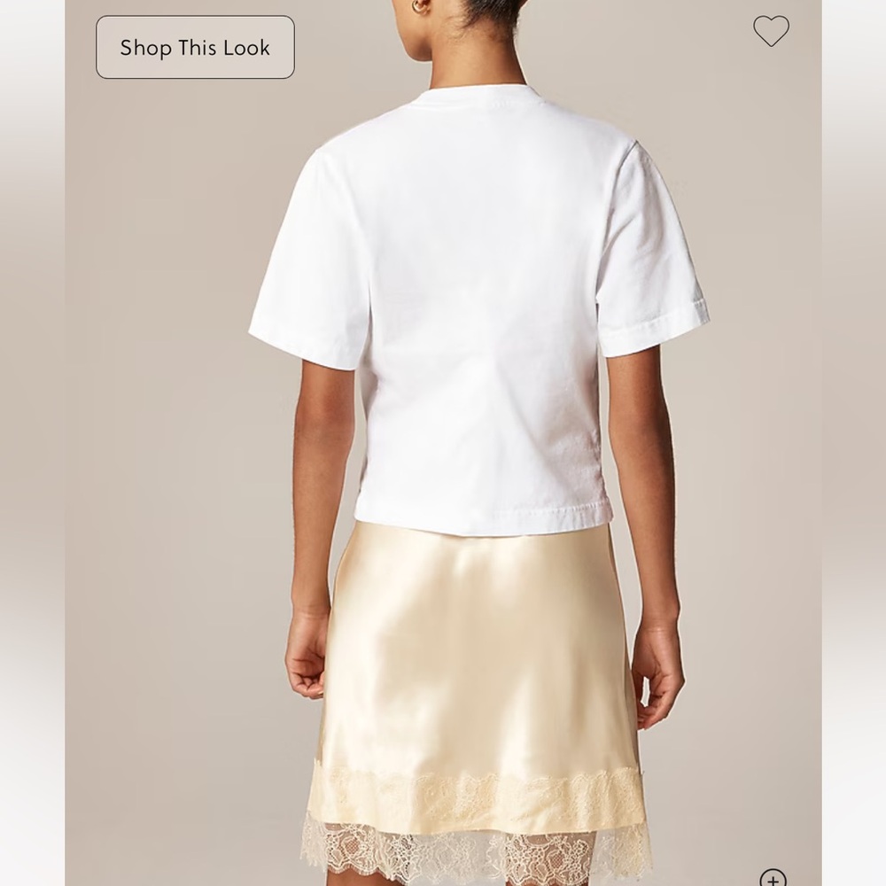 Cream Lace Skirt